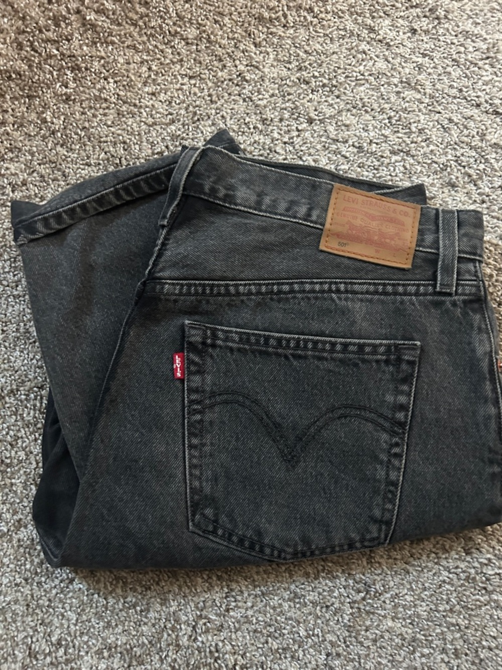 Levi's Men's Washed Black Straight Jeans